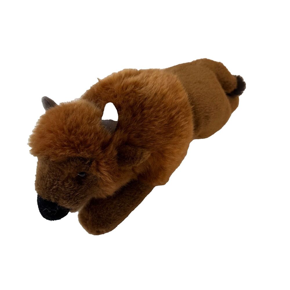 Russ Bison Plush Stuffed Animal Brown Montana Embroidered 10"